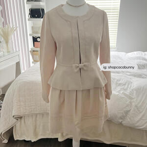 japanese brand bow blazer and skirt set